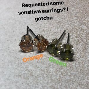 Sensitive type of earrings